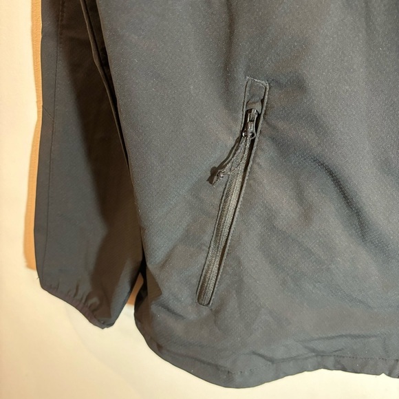 COLUMBIA Sz L Hooded Zip Up Mesh Lining Pockets Drawstring Wind Breaker Jacket - Picture 3 of 15